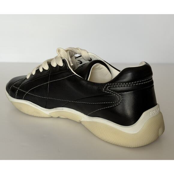 Prada Men\'s Black Nappa Leather Soft Sneakers 9 US (8 Prada) 2EE429